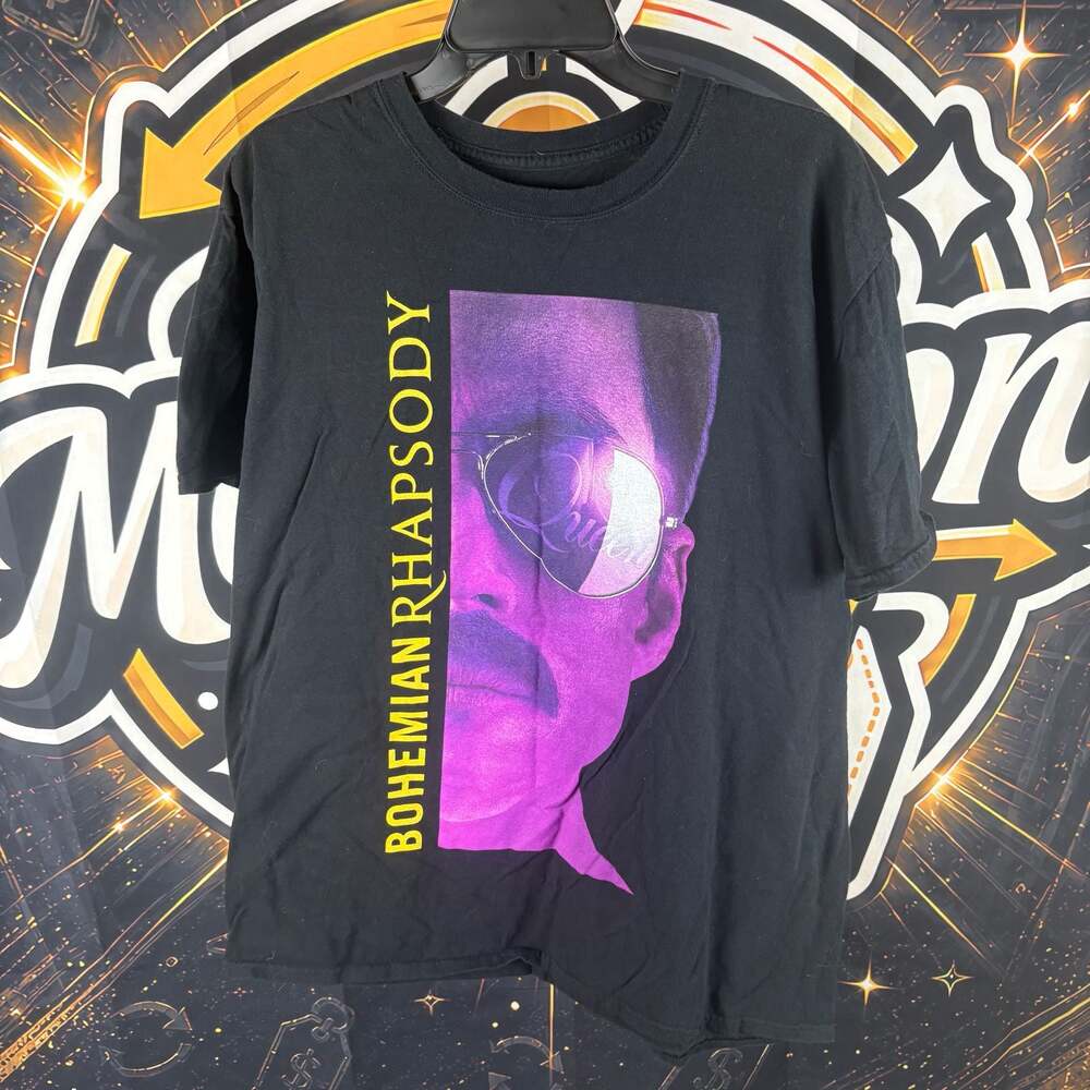 Bohemian Rhapsody Movie T-Shirt Women's Large Freddie Mercury Rami Malek